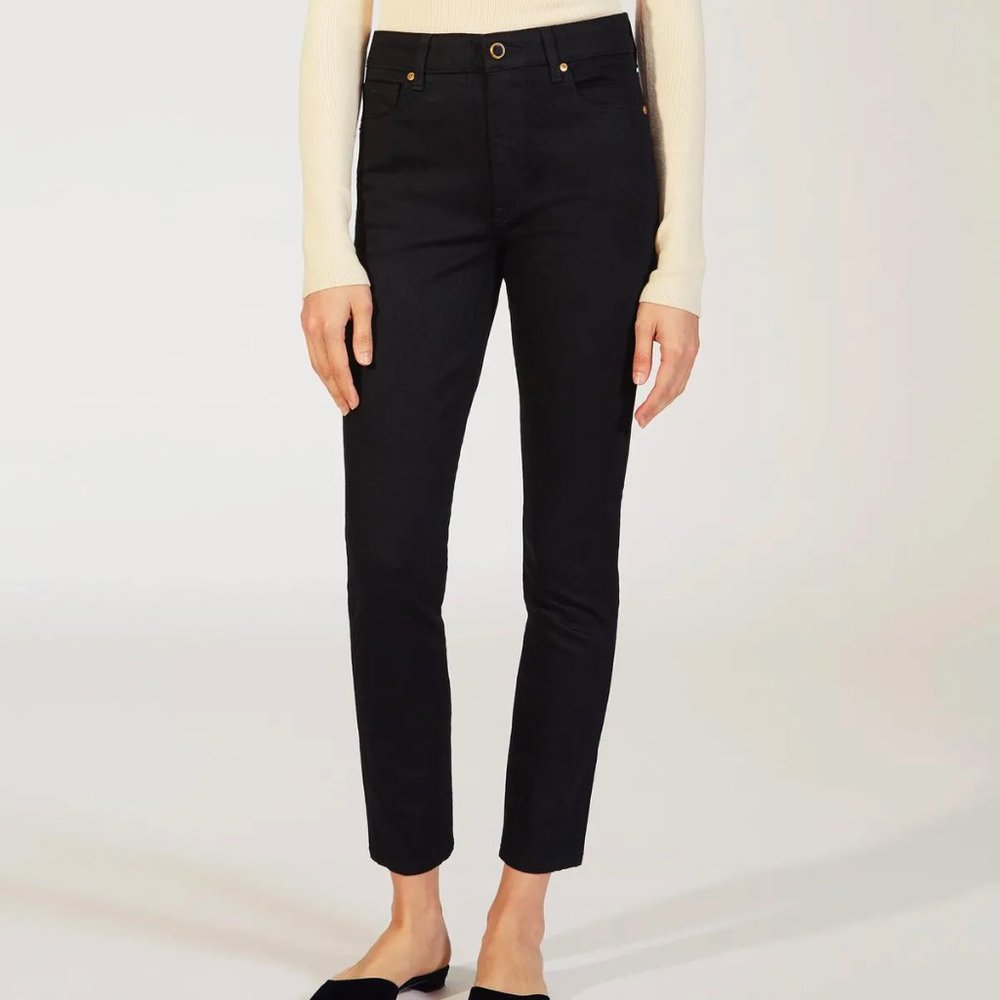 Khaite Kassandra Jean In Black Rinse